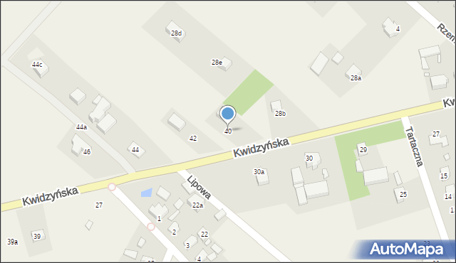 Sadlinki, Kwidzyńska, 40, mapa Sadlinki