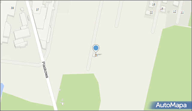 Siedlec, Kwiatowa, 20, mapa Siedlec