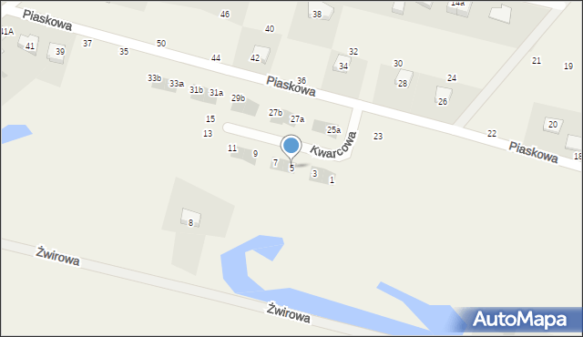 Skowarcz, Kwarcowa, 5, mapa Skowarcz