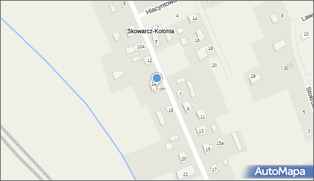 Skowarcz, Kwiatowa, 16, mapa Skowarcz