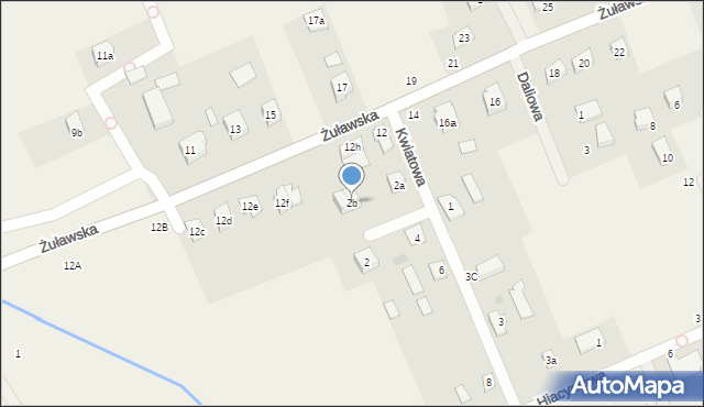 Skowarcz, Kwiatowa, 2b, mapa Skowarcz