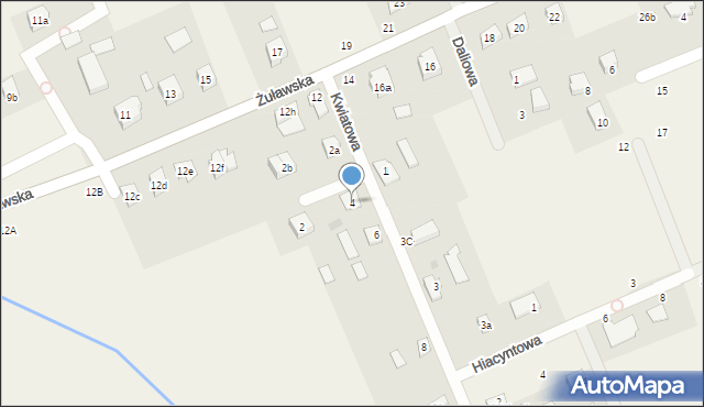 Skowarcz, Kwiatowa, 4, mapa Skowarcz