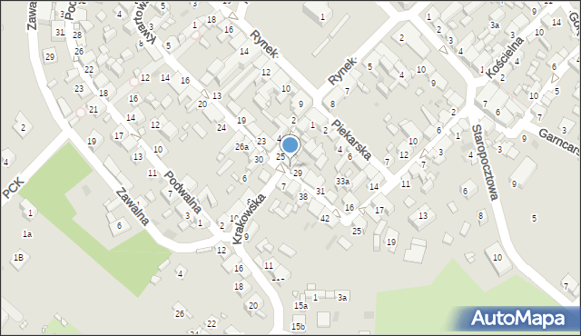 Sławków, Kwartowska, 27, mapa Sławków