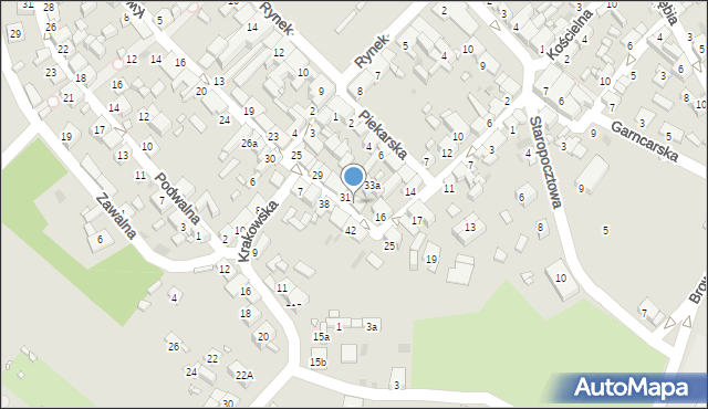 Sławków, Kwartowska, 33, mapa Sławków