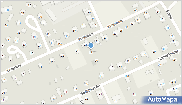 Smolec, Kwiatowa, 18, mapa Smolec