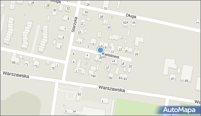 Sochaczew, Kwiatowa, 10, mapa Sochaczew