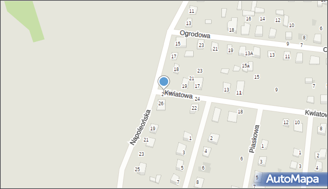 Sochocin, Kwiatowa, 28, mapa Sochocin