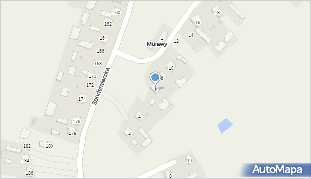 Sokolniki, Kwiatowa, 6, mapa Sokolniki