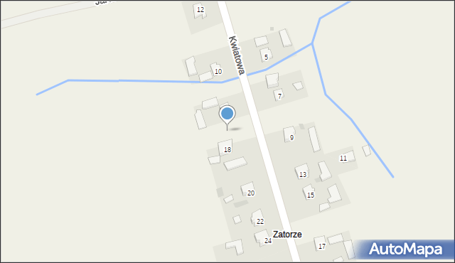 Sośnica, Kwiatowa, 16, mapa Sośnica