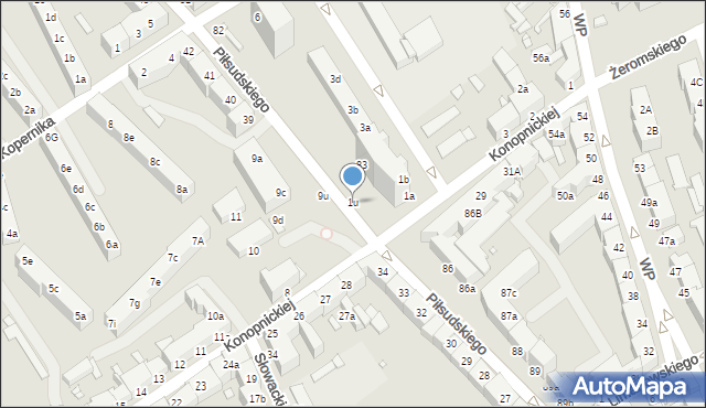 Stargard, Kwiatowa, 1u, mapa Stargard