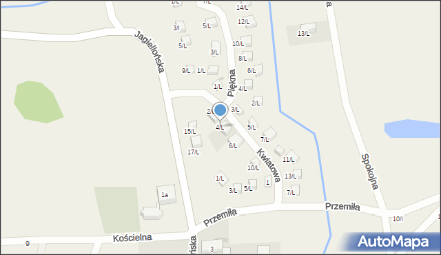 Sulistrowice, Kwiatowa, 4/L, mapa Sulistrowice
