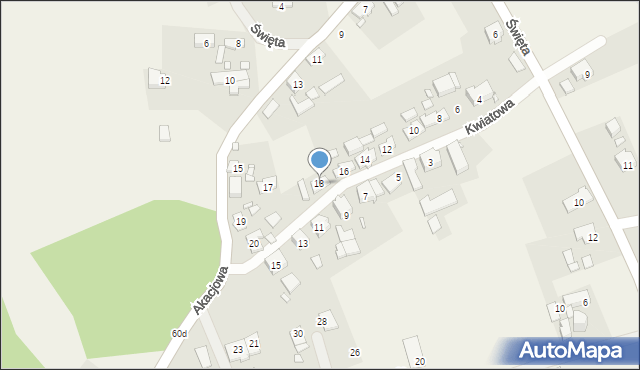 Święta, Kwiatowa, 18, mapa Święta