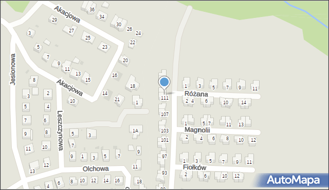 Świętochłowice, Kwiatowa, 113, mapa Świętochłowice