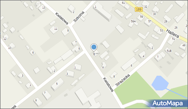 Sypniewo, Kwiatowa, 6, mapa Sypniewo