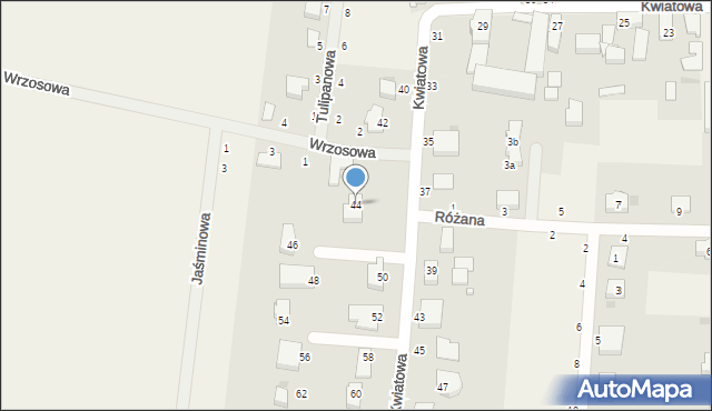 Szczytniki Małe, Kwiatowa, 44, mapa Szczytniki Małe