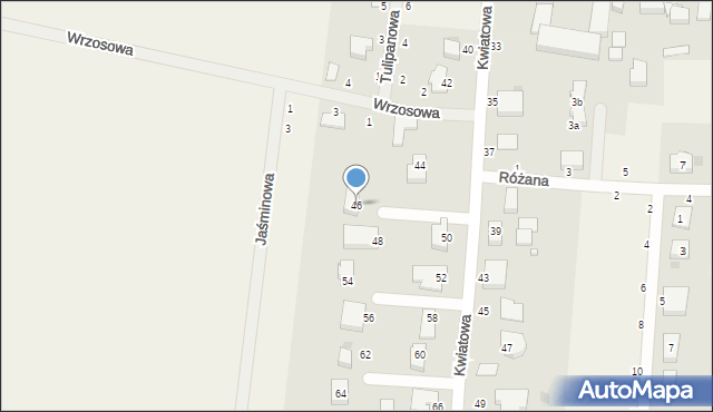 Szczytniki Małe, Kwiatowa, 46, mapa Szczytniki Małe