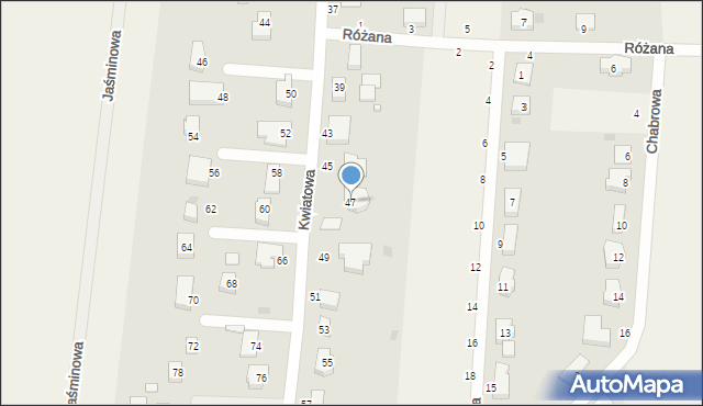 Szczytniki Małe, Kwiatowa, 47, mapa Szczytniki Małe