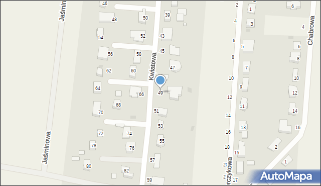 Szczytniki Małe, Kwiatowa, 49, mapa Szczytniki Małe