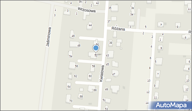 Szczytniki Małe, Kwiatowa, 52, mapa Szczytniki Małe