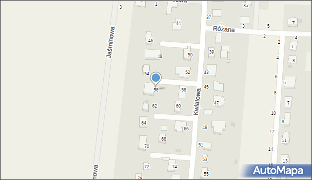 Szczytniki Małe, Kwiatowa, 56, mapa Szczytniki Małe