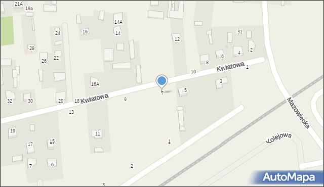 Szewnica, Kwiatowa, 7, mapa Szewnica