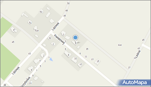 Targówka, Kwiatowa, 5, mapa Targówka