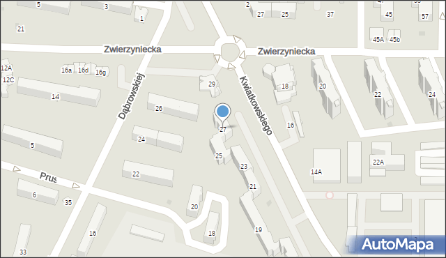 Tarnobrzeg, Kwiatkowskiego Eugeniusza, 27, mapa Tarnobrzegu