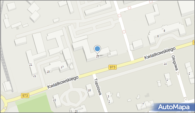 Tarnów, Kwiatkowskiego Eugeniusza, 15, mapa Tarnów