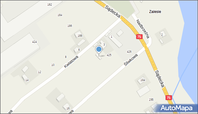 Tęgoborze, Kwiatowa, 5, mapa Tęgoborze