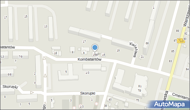 Tomaszów Mazowiecki, Kwiatowa, 15A, mapa Tomaszów Mazowiecki