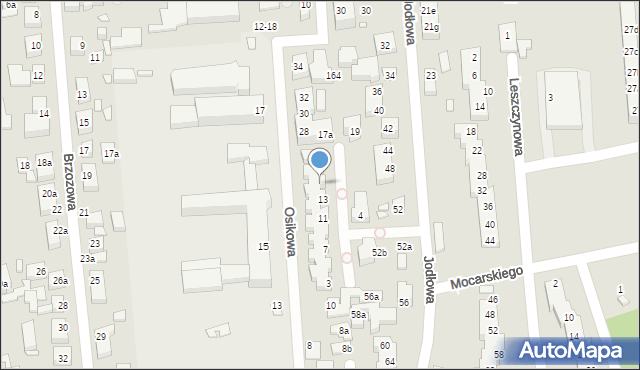 Toruń, Kwitnącej Jabłoni, 15, mapa Torunia