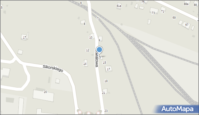 Trzebinia, Kwiatowa, 13, mapa Trzebinia