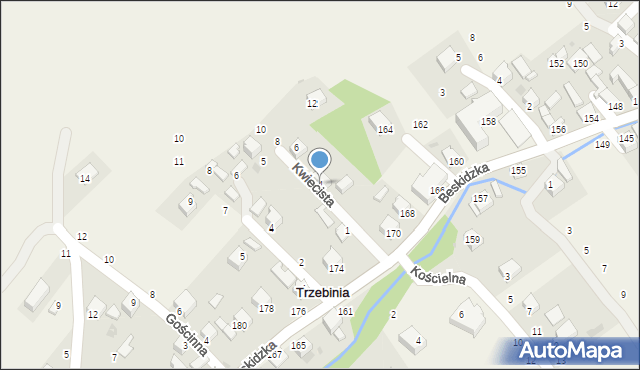 Trzebinia, Kwiecista, 4, mapa Trzebinia