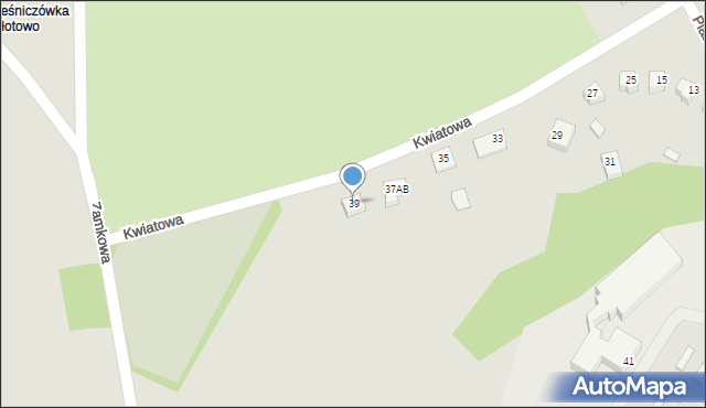 Tuczno, Kwiatowa, 39, mapa Tuczno