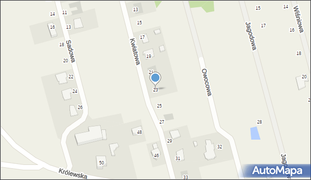 Tuszynek Majoracki, Kwiatowa, 23, mapa Tuszynek Majoracki