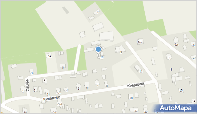 Waliły-Stacja, Kwiatowa, 10/1, mapa Waliły-Stacja