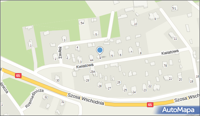 Waliły-Stacja, Kwiatowa, 4, mapa Waliły-Stacja