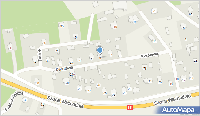 Waliły-Stacja, Kwiatowa, 6, mapa Waliły-Stacja