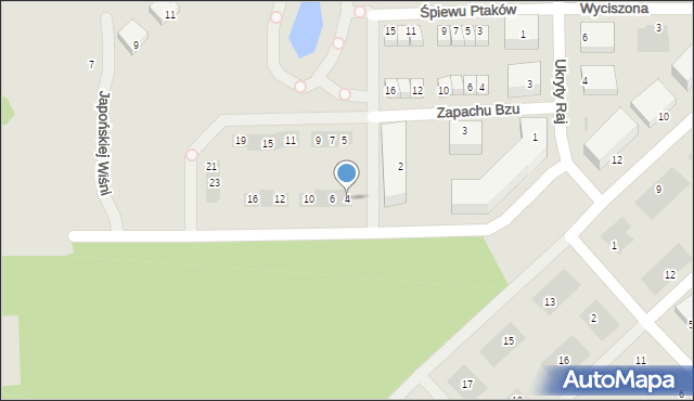 Warszawa, Kwiatu Pomarańczy, 4, mapa Warszawy