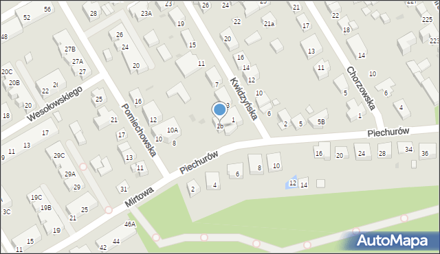 Warszawa, Kwidzyńska, 1b, mapa Warszawy
