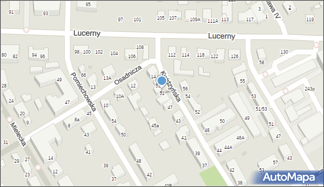 Warszawa, Kwidzyńska, 51, mapa Warszawy