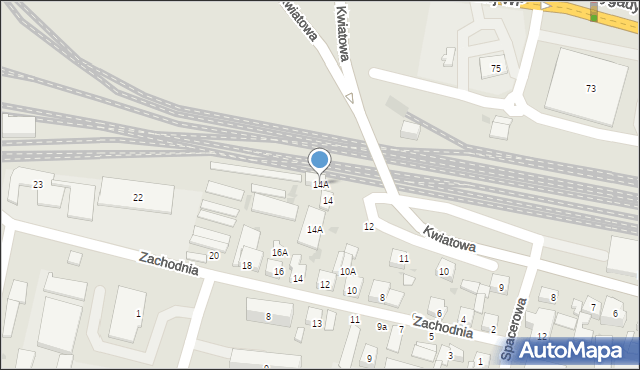 Wejherowo, Kwiatowa, 14A, mapa Wejherowo