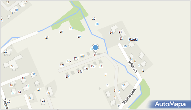 Więckowice, Kwiatowa, 17, mapa Więckowice