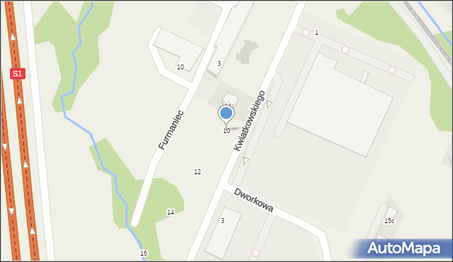 Wilkowice, Kwiatkowskiego Eugeniusza, 10, mapa Wilkowice