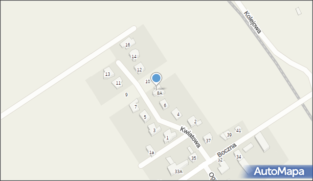 Wilkowice, Kwiatowa, 8B, mapa Wilkowice