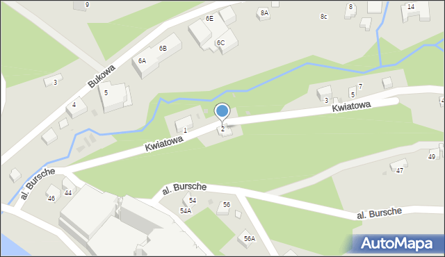 Wisła, Kwiatowa, 2, mapa Wisła