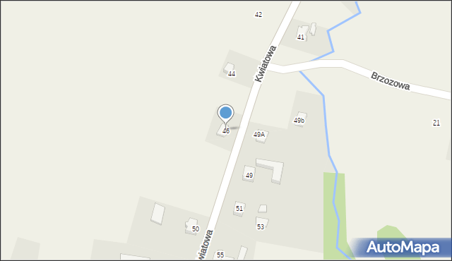 Witkowice, Kwiatowa, 46, mapa Witkowice