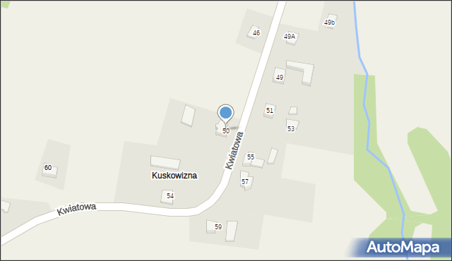 Witkowice, Kwiatowa, 50, mapa Witkowice