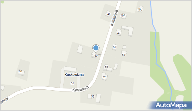 Witkowice, Kwiatowa, 50, mapa Witkowice