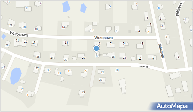 Wójtowo, Kwiatowa, 18, mapa Wójtowo